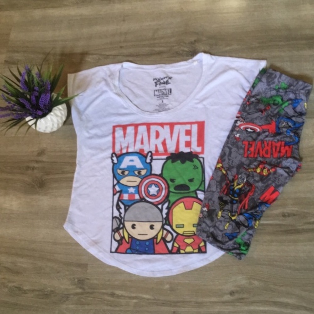 Marvel avengers leggings Halloween set small